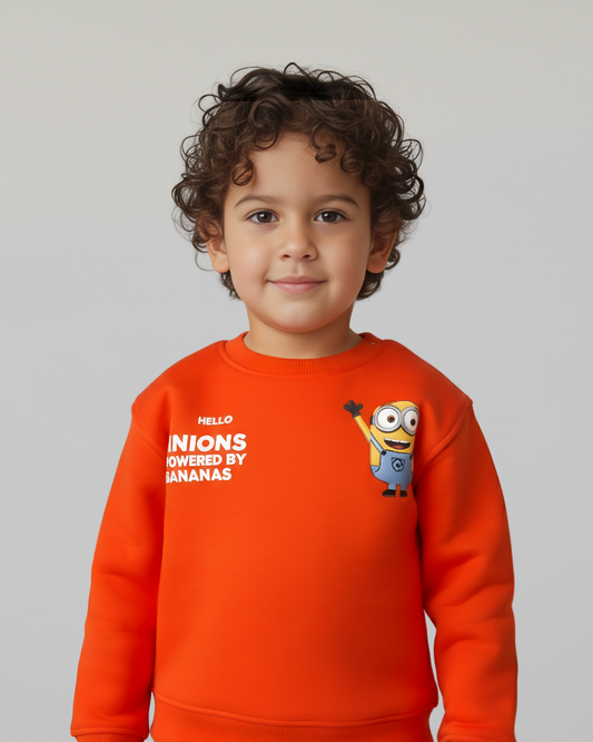 Minion Unisex Thick Sweatshirt- Orange