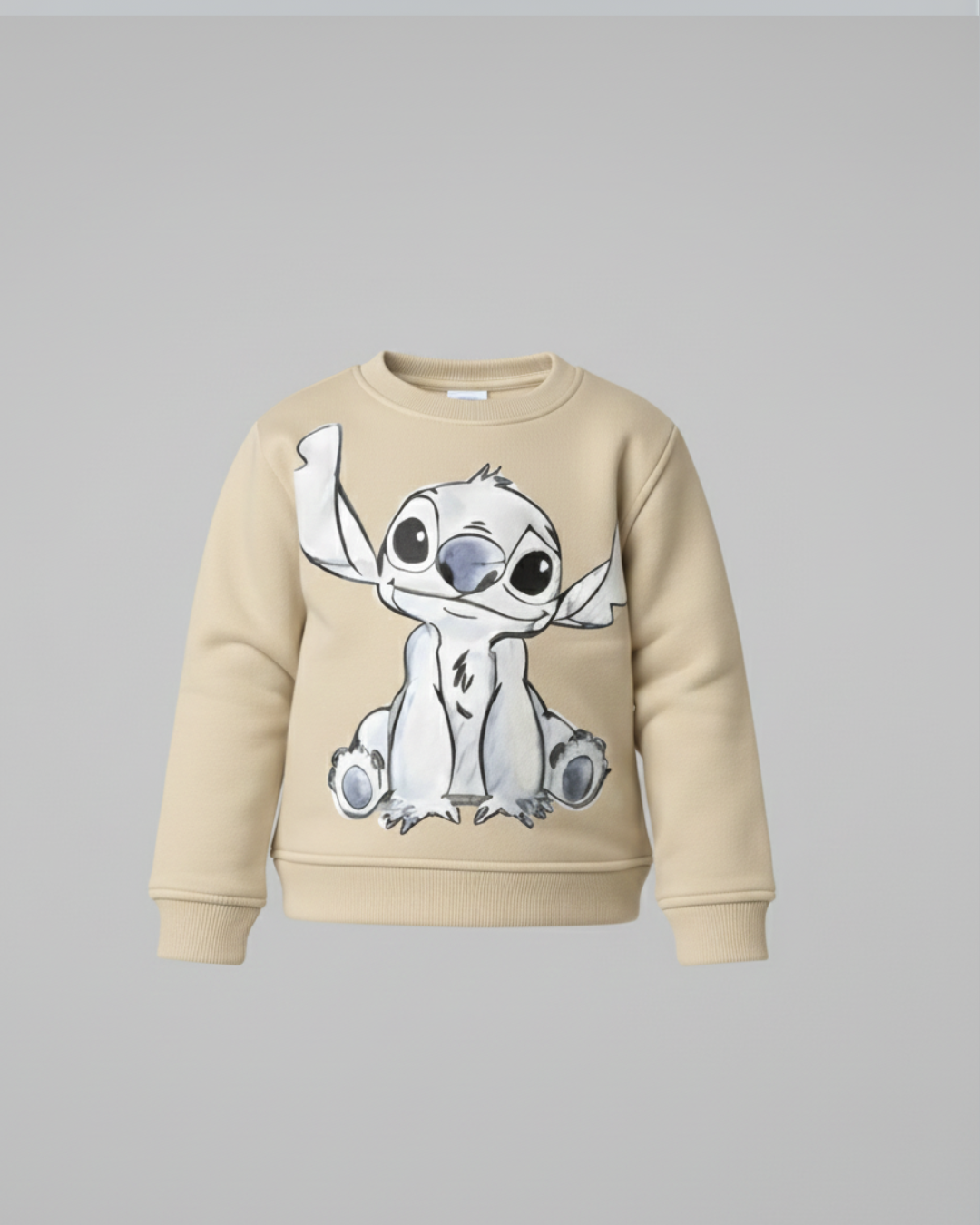 سويت شيرت ستيتش الكيوت للجنسين - بيج