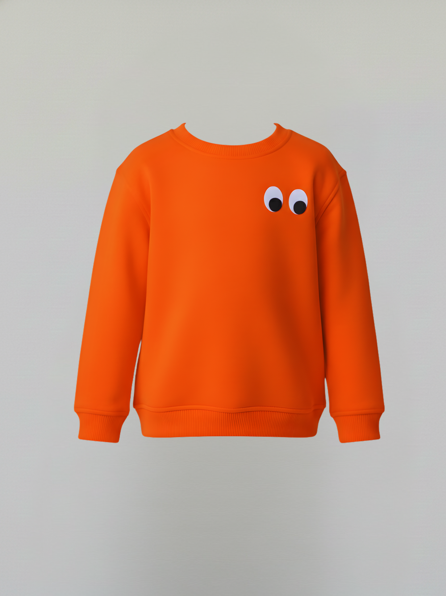 Eyes Thick Sweatshirt- Orange