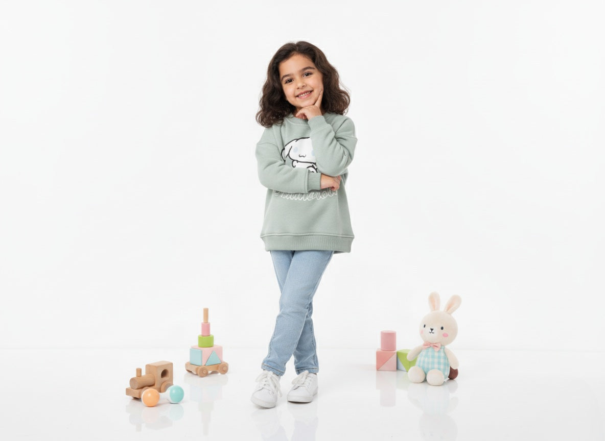 cinnamoroll Sweatshirt- Mint Green