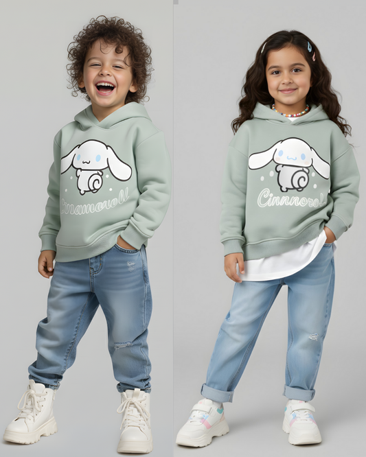 هودي سينامورول أطفال شتوي - أخضر مينت