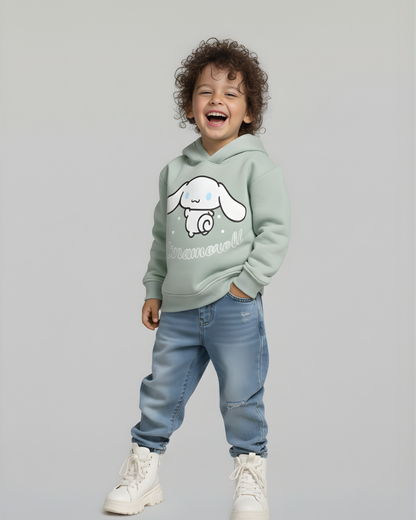 Cinnamoroll Thick Hoodie- Mint Green