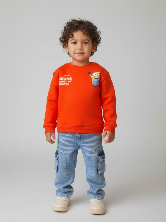 Minion Unisex Sweatshirt- Orange