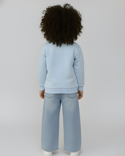 Frozen Thick Sweatshirt- Baby Blue