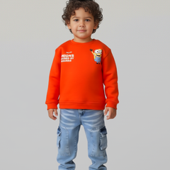 Minion Unisex Thick Sweatshirt- Orange
