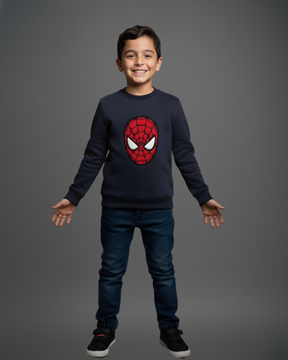 Urban Spider Thick Sweatshirt- Navy Blue
