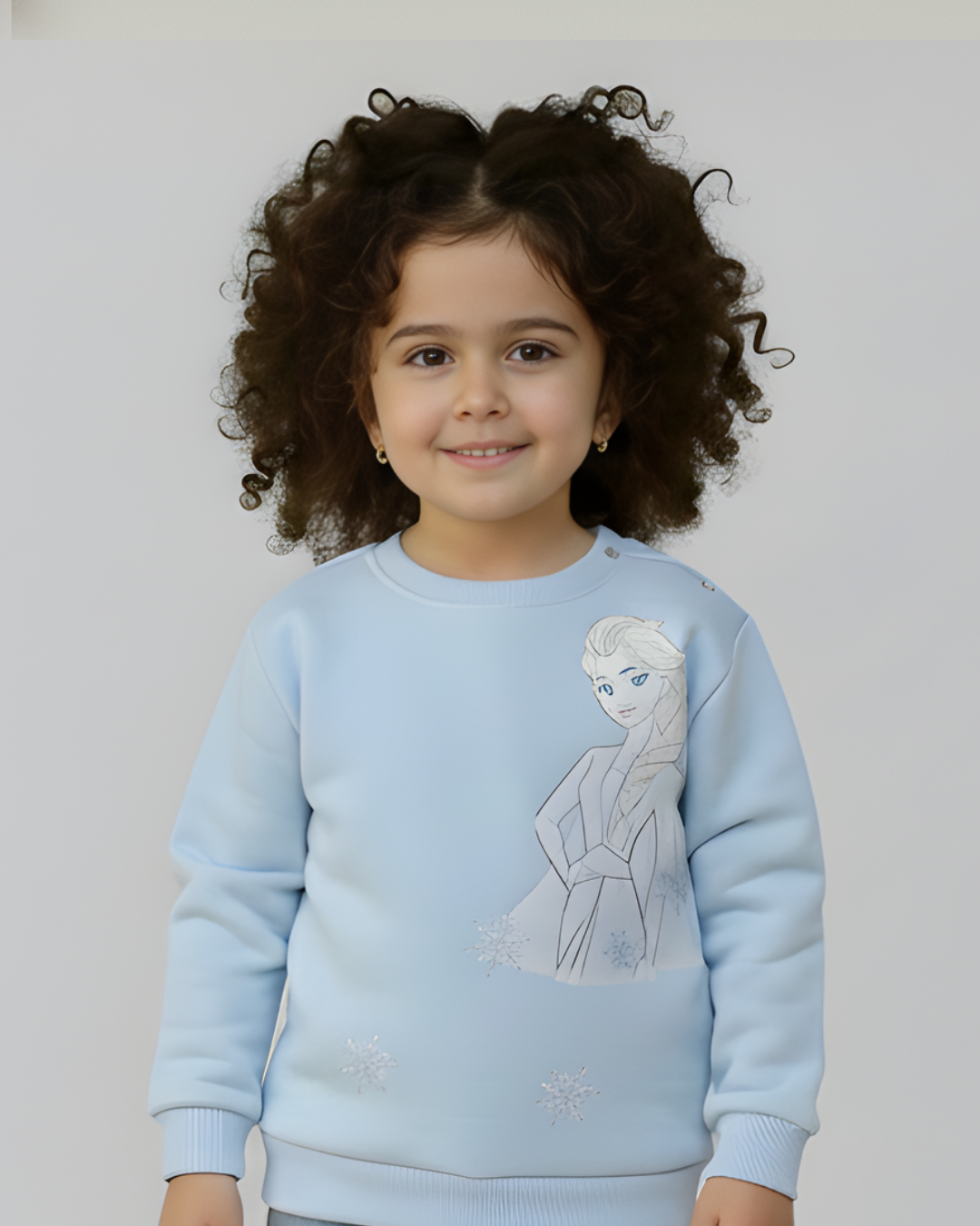 Frozen Thick Sweatshirt- Baby Blue