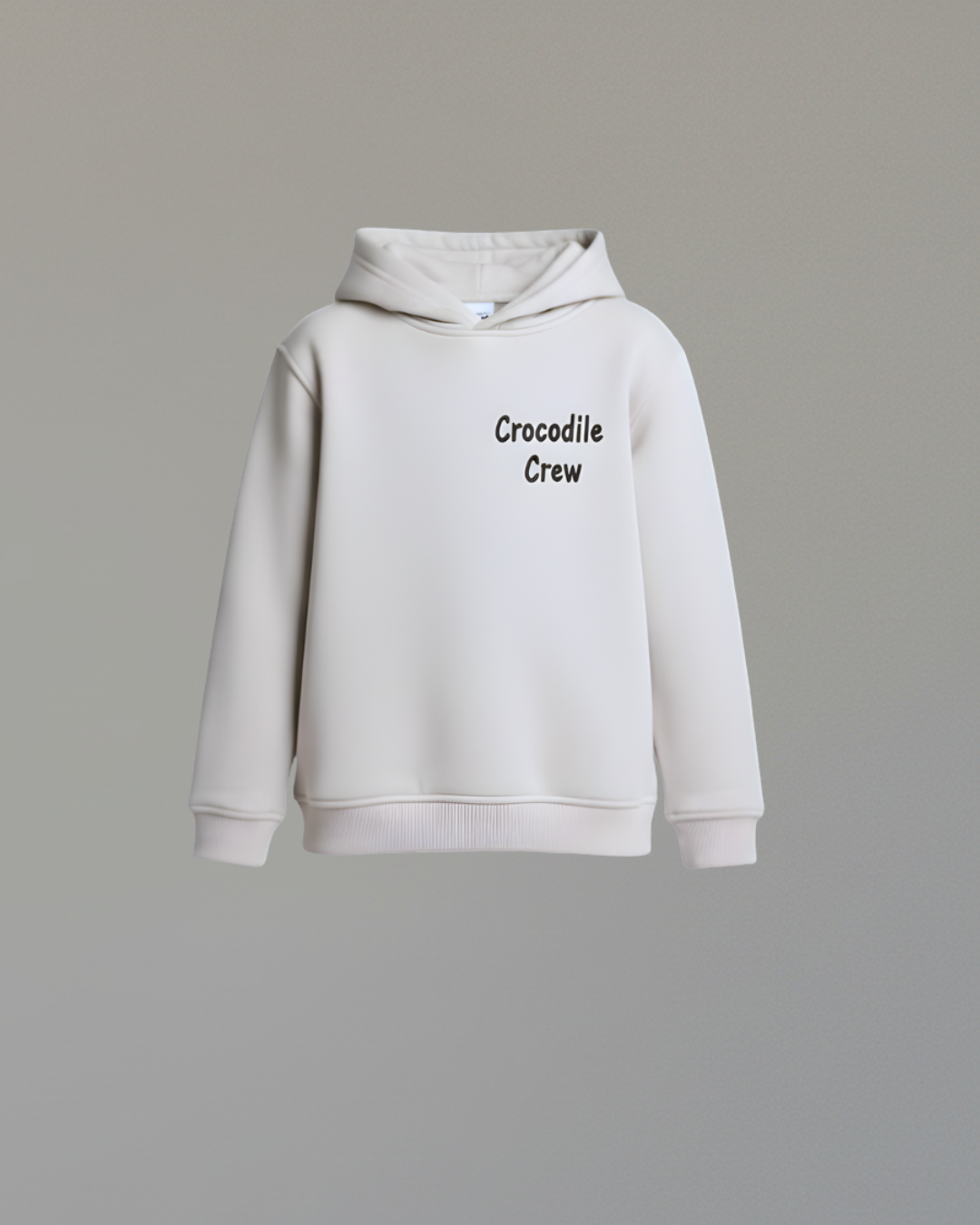 Croco Crew Hoodie- Gray