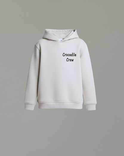 Croco Crew Hoodie- Gray