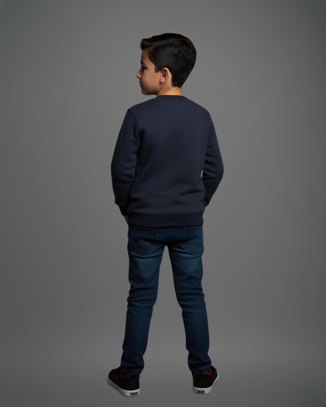 Urban Spider Thick Sweatshirt- Navy Blue