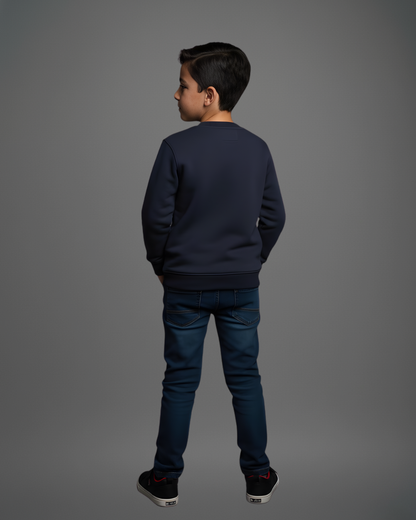 Urban Spider Thick Sweatshirt- Navy Blue