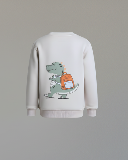 Croco Thick Sweatshirt- Gray