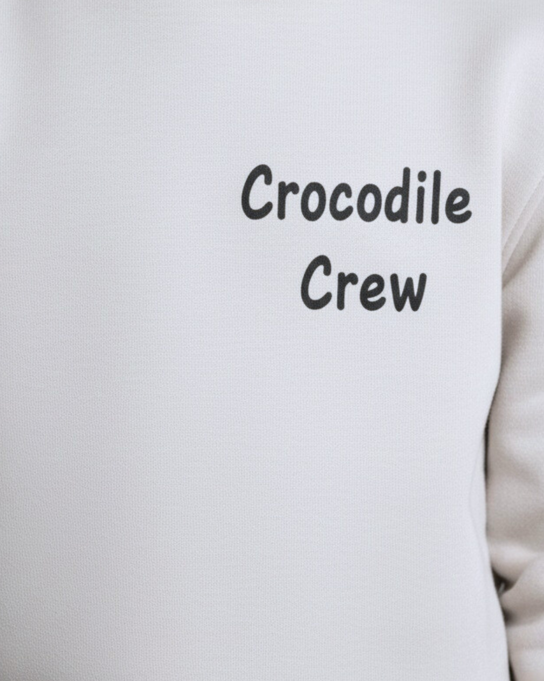 Croco Crew Hoodie- Gray