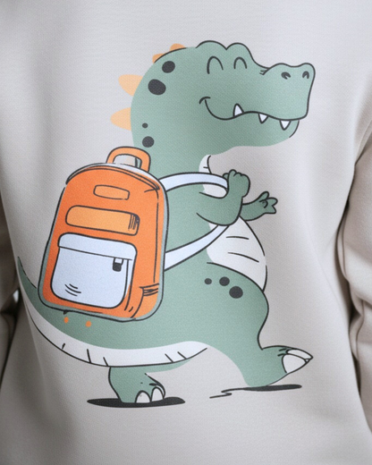 Croco Crew Hoodie- Gray