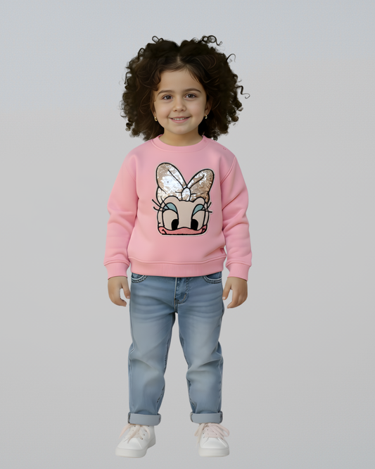 Daisy Sweatshirt- Pink