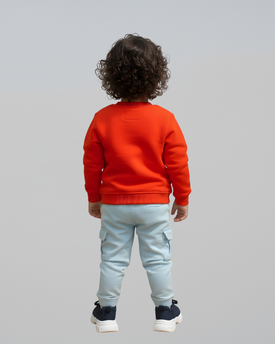 Space Buddy Thick Sweatshirt- Orange