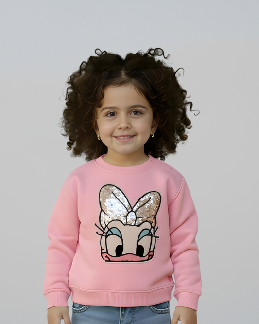 Daisy Sweatshirt- Pink