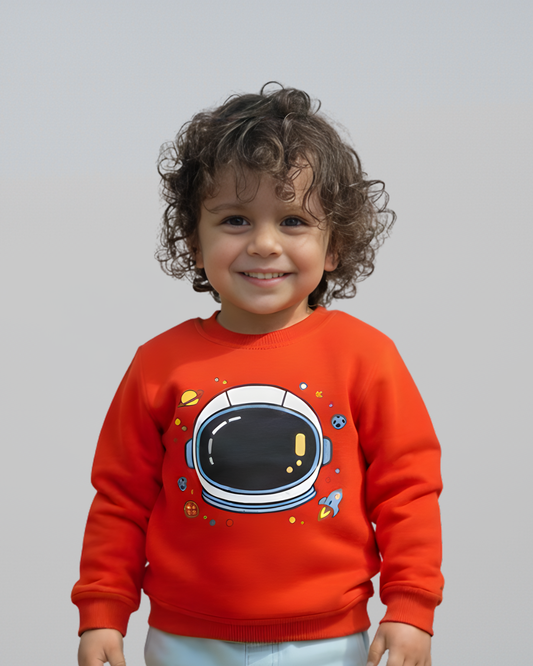 Space Buddy Sweatshirt- Orange