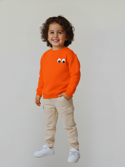 سويت شيرت العيون- برتقالي