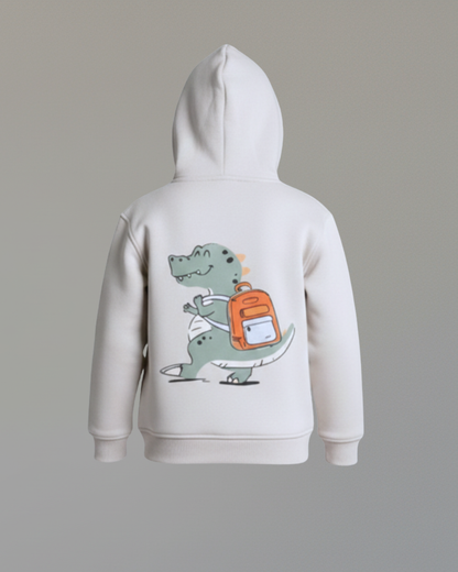 Croco Crew Hoodie- Gray