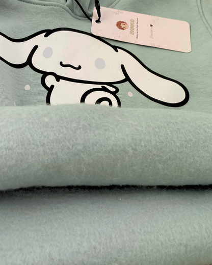 Cinnamoroll Thick Hoodie- Mint Green
