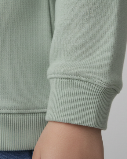 سويت شيرت ستيتش الكيوت للجنسين - أخضر مينت