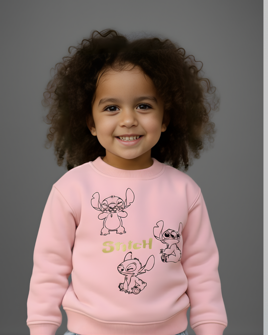 3 Stitches Sweatshirts- Pink