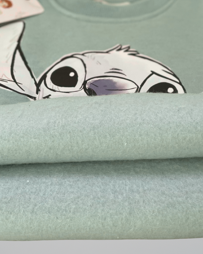 سويت شيرت ستيتش الكيوت للجنسين - أخضر مينت