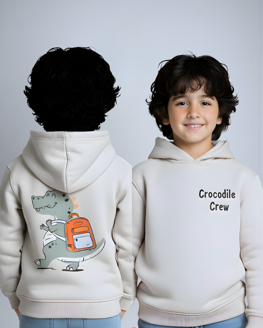 Croco Hoodie- Gray