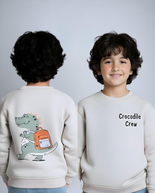 Croco Sweatshirt- Gray