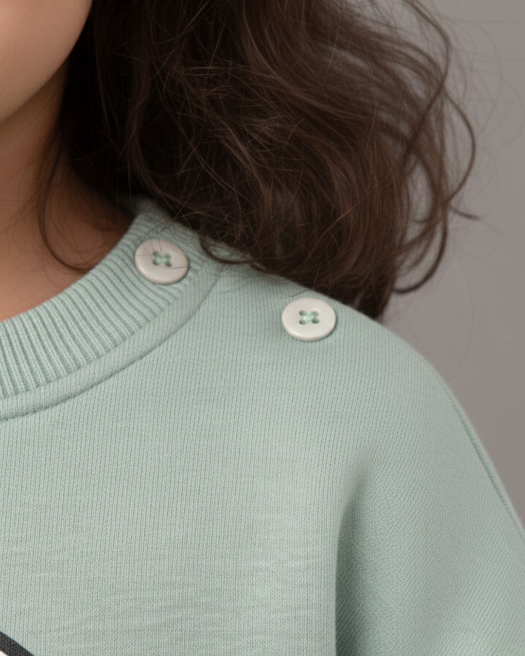 سويت شيرت سينامورول للجنسين - أخضر مينت