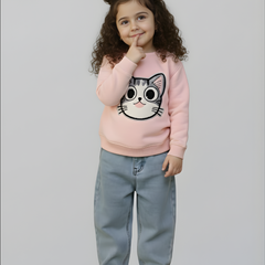 سويت شيرت كيتي- بينك