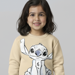 سويت شيرت ستيتش الكيوت للجنسين - بيج