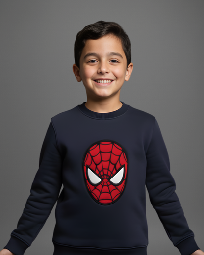 Urban Spider Thick Sweatshirt- Navy Blue