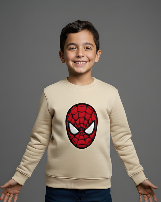 Urban Spider thick Sweatshirt- Beige