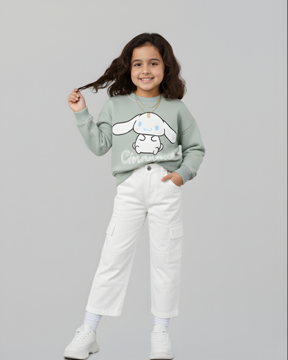 سويت شيرت سينامورول للجنسين - أخضر مينت