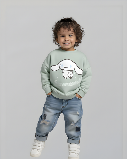 سويت شيرت سينامورول للجنسين - أخضر مينت