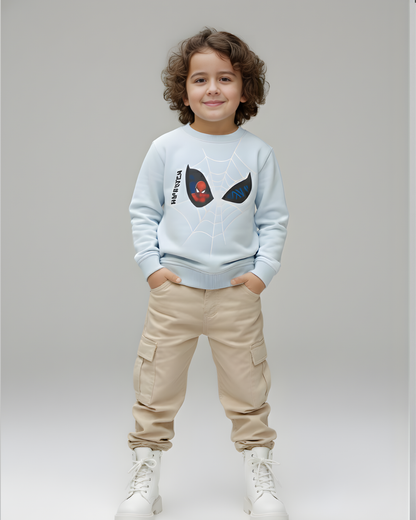 سويت شيرت سبايدرمان باور - بيبي بلو