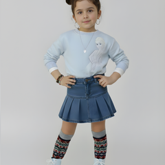 Frozen Thick Sweatshirt- Baby Blue