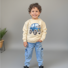 سويت شيرت أطفال بطبعة كول كار – بيج