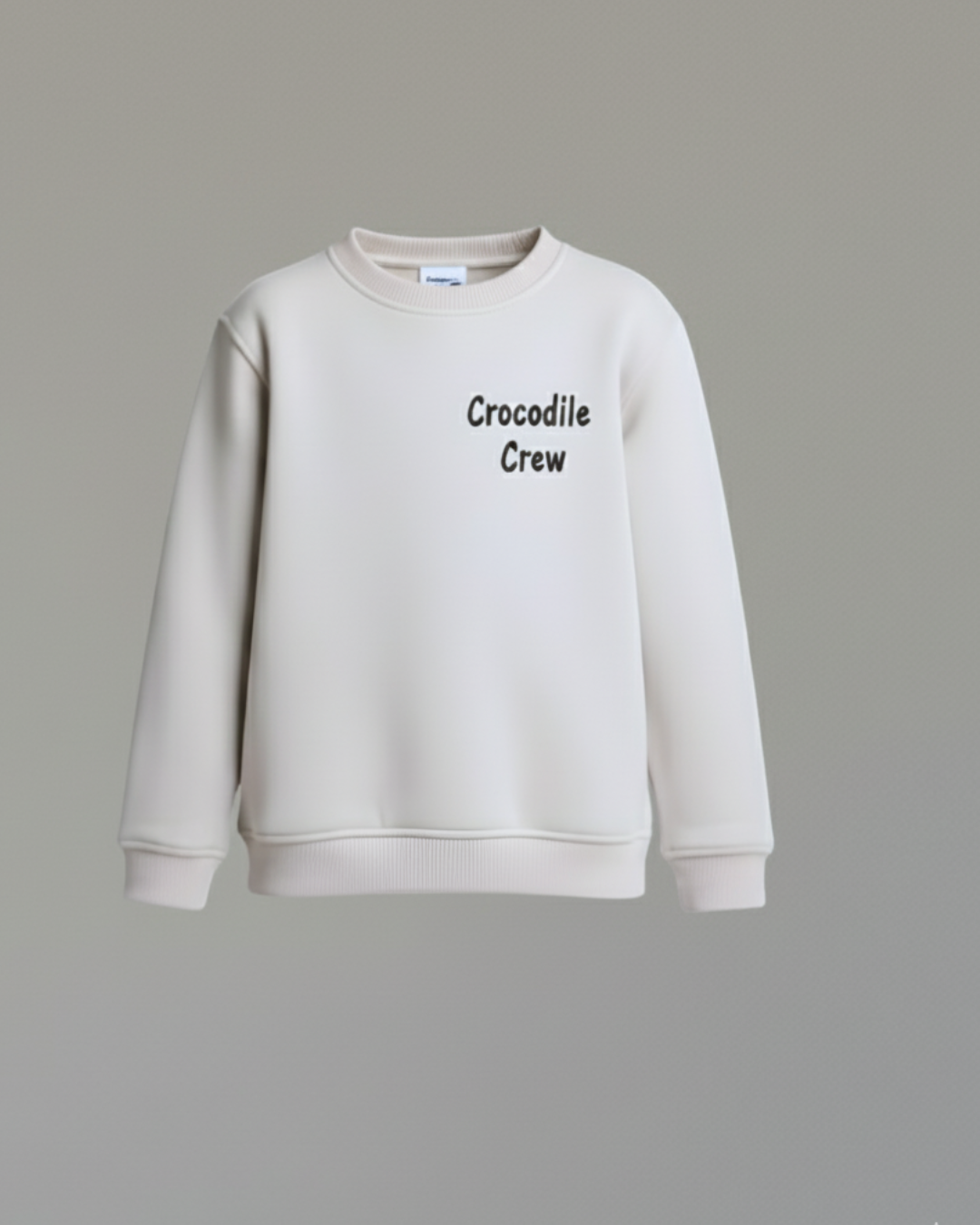 Croco Thick Sweatshirt- Gray