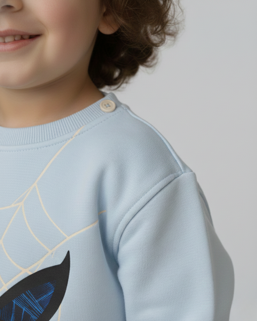 سويت شيرت سبايدرمان باور - بيبي بلو