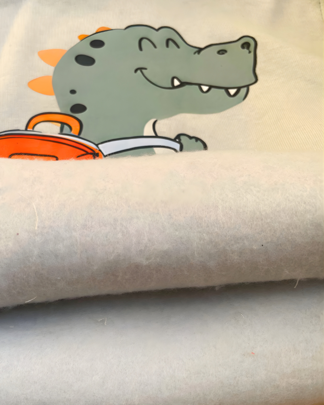 Croco Thick Sweatshirt- Gray